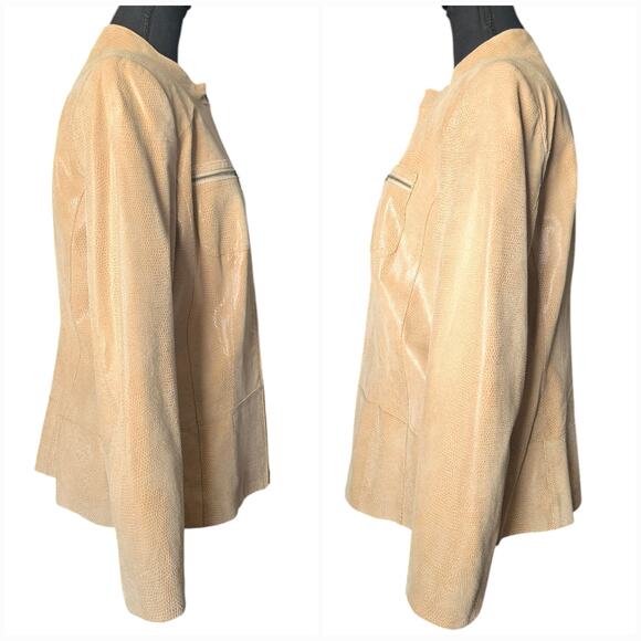 Alfani Leather Jacket Size Women's Size Large - Picture 4 of 6